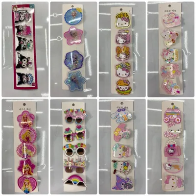 Trendy Cartoon Acrylic Hair Clips