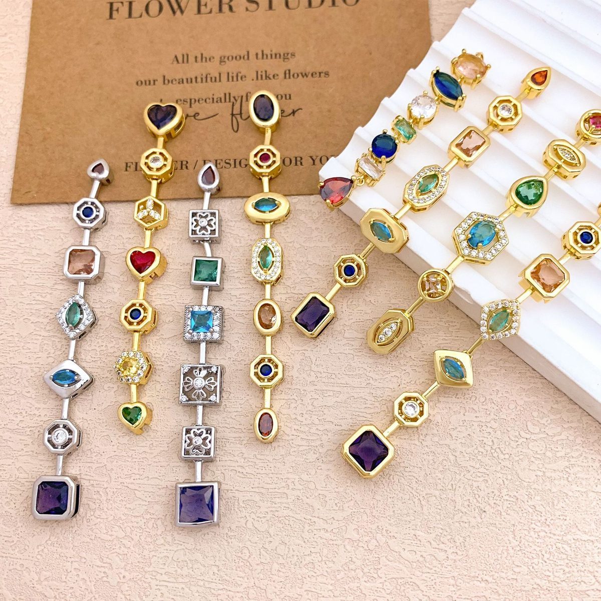 Multicolor Zircon Pendant