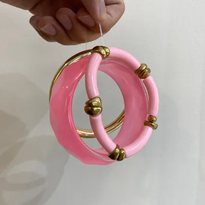 Dopamine Summer Resin Bracelet Set