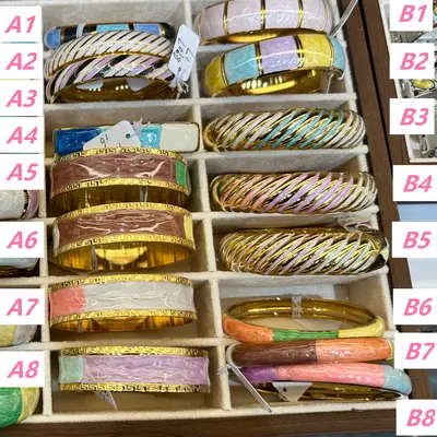 Color Block Gloss Enamel Bracelets