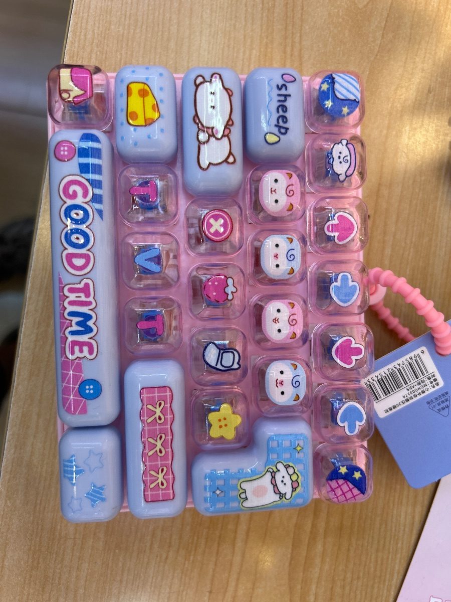 Cute Cartoon Mini Keyboard Keychain