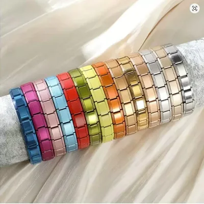 Solid Color Italian Charm Bracelet