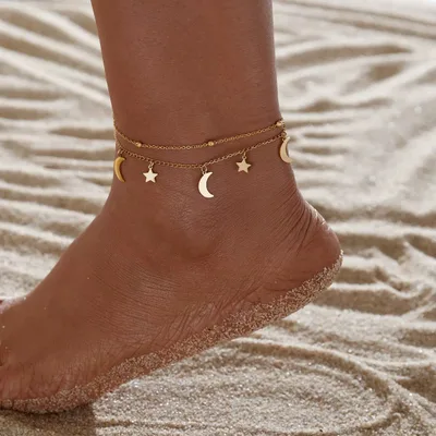 Gold Plated Stainless Steel Anklets