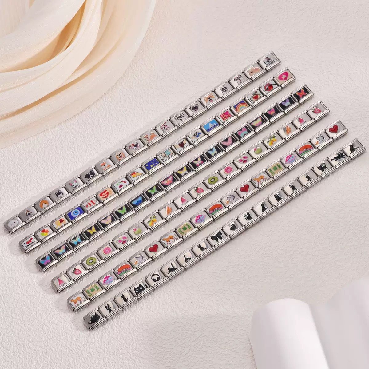 Italian Charm DIY Stretch Bracelet