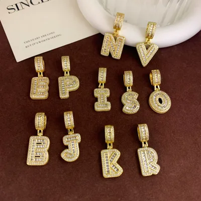 Cube Letter Pendant