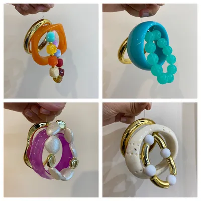 Dopamine Summer Resin Bracelet Set