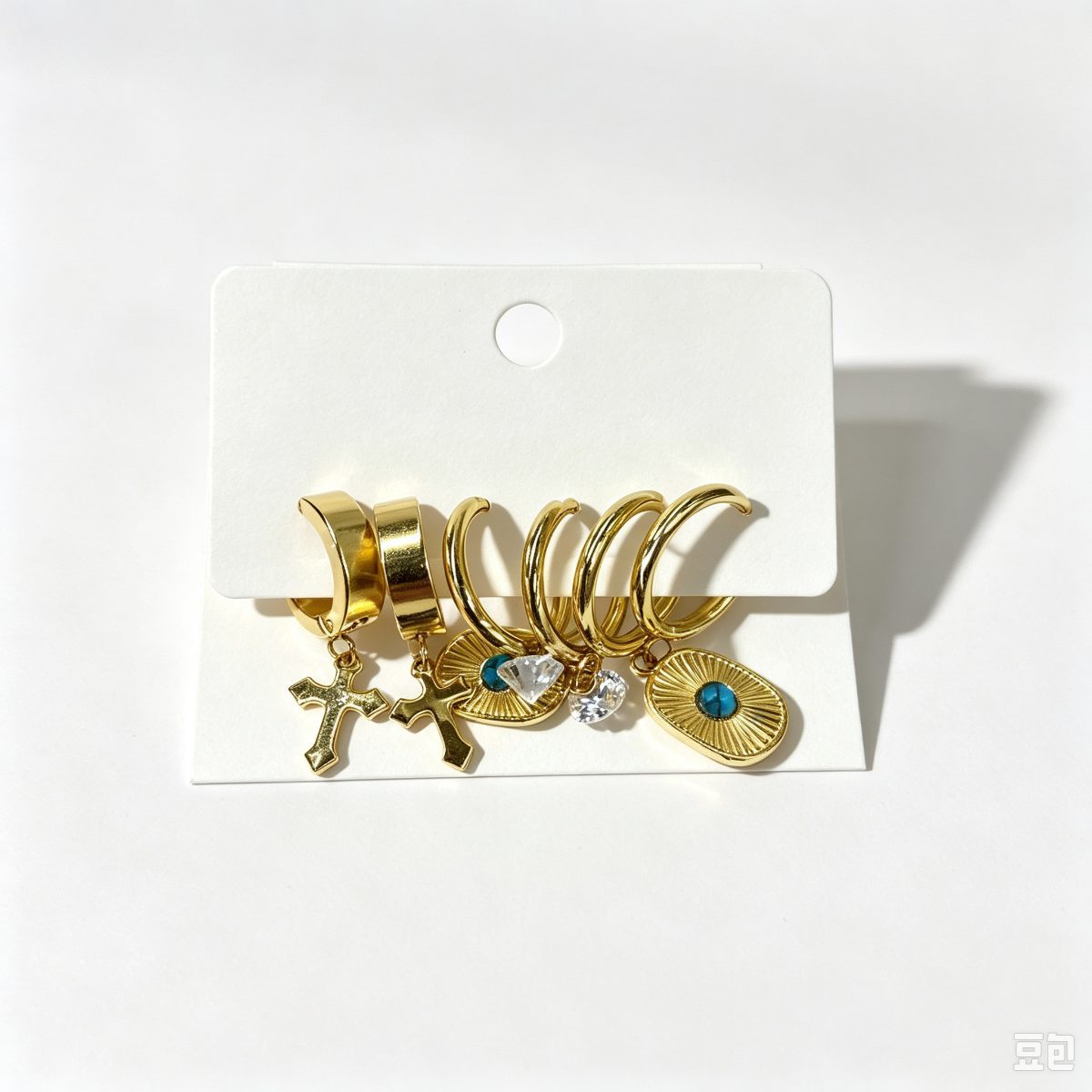 3pairs earrings set mix