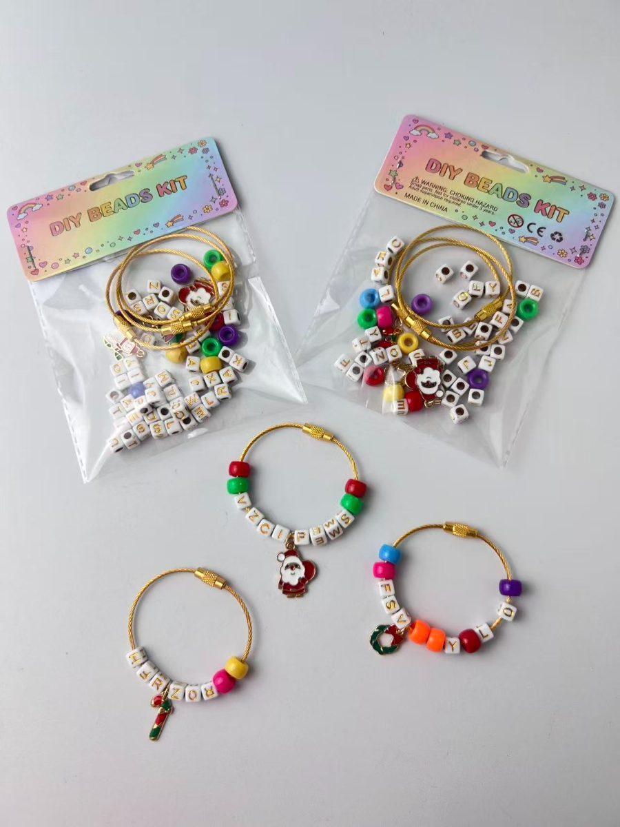 Christmas DIY Alphabet Wire Ring Charm Kit