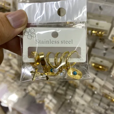 3pairs earrings set mix