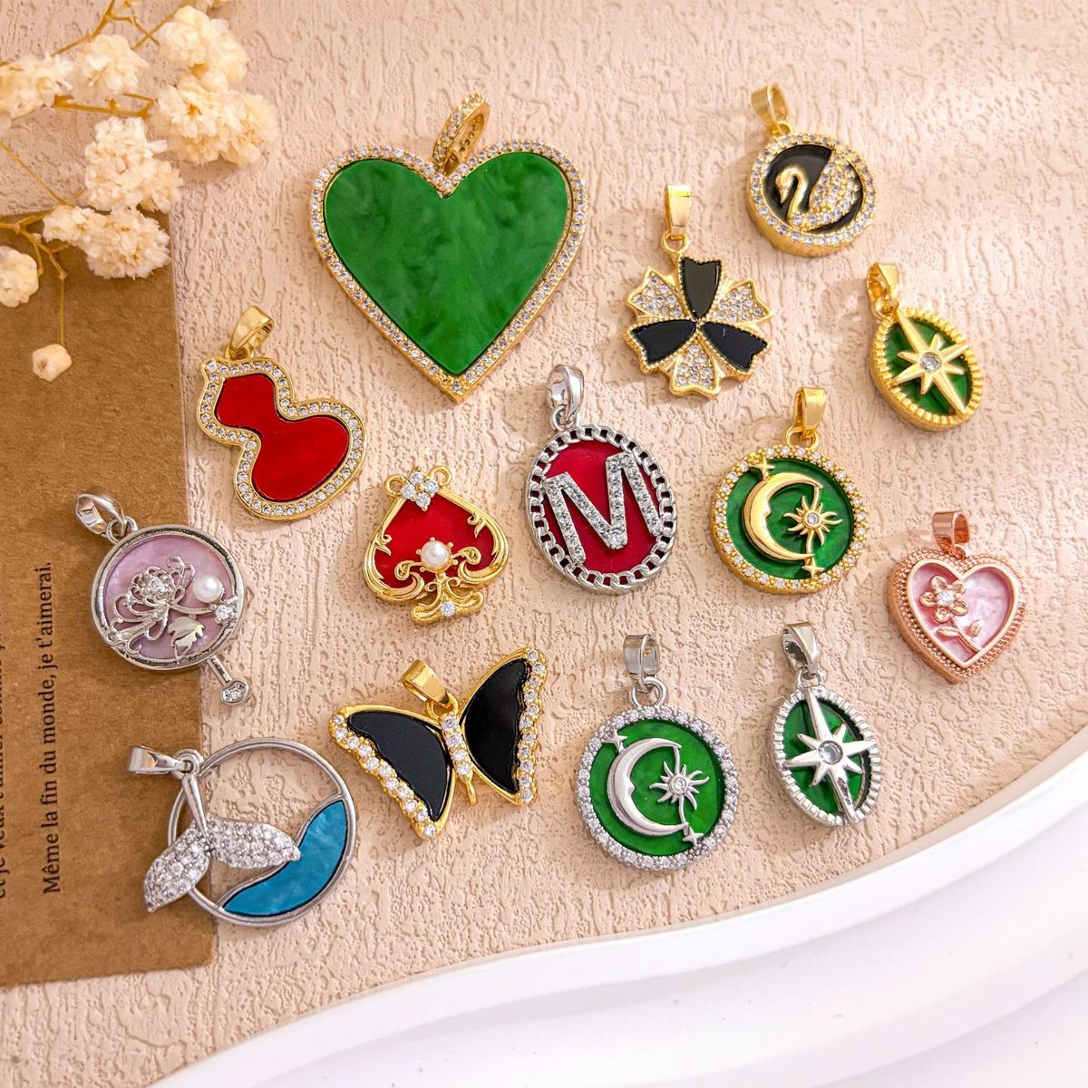 Heart & Butterfly DIY Pendants